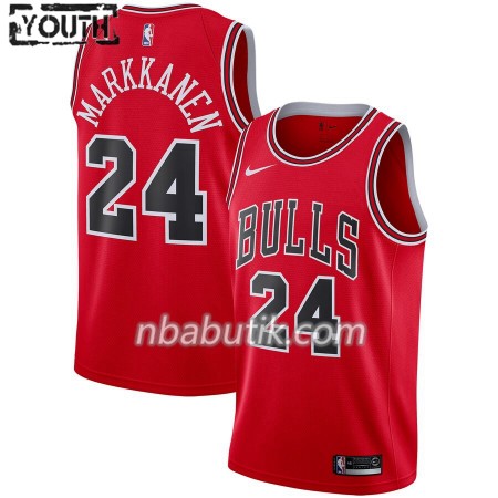 NBA Børn Trøje Chicago Bulls Lauri Markkanen 24 Nike 2019-20 Icon Edition Swingman